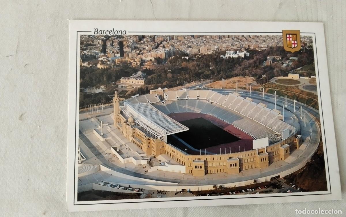 Coleccionismo deportivo: BARCELONA POSTAL DEL ESTADIO OLIMPICO - Foto 1