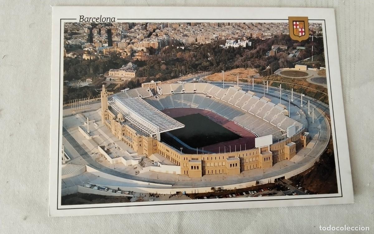 Coleccionismo deportivo: BARCELONA POSTAL DEL ESTADIO OLIMPICO - Foto 2