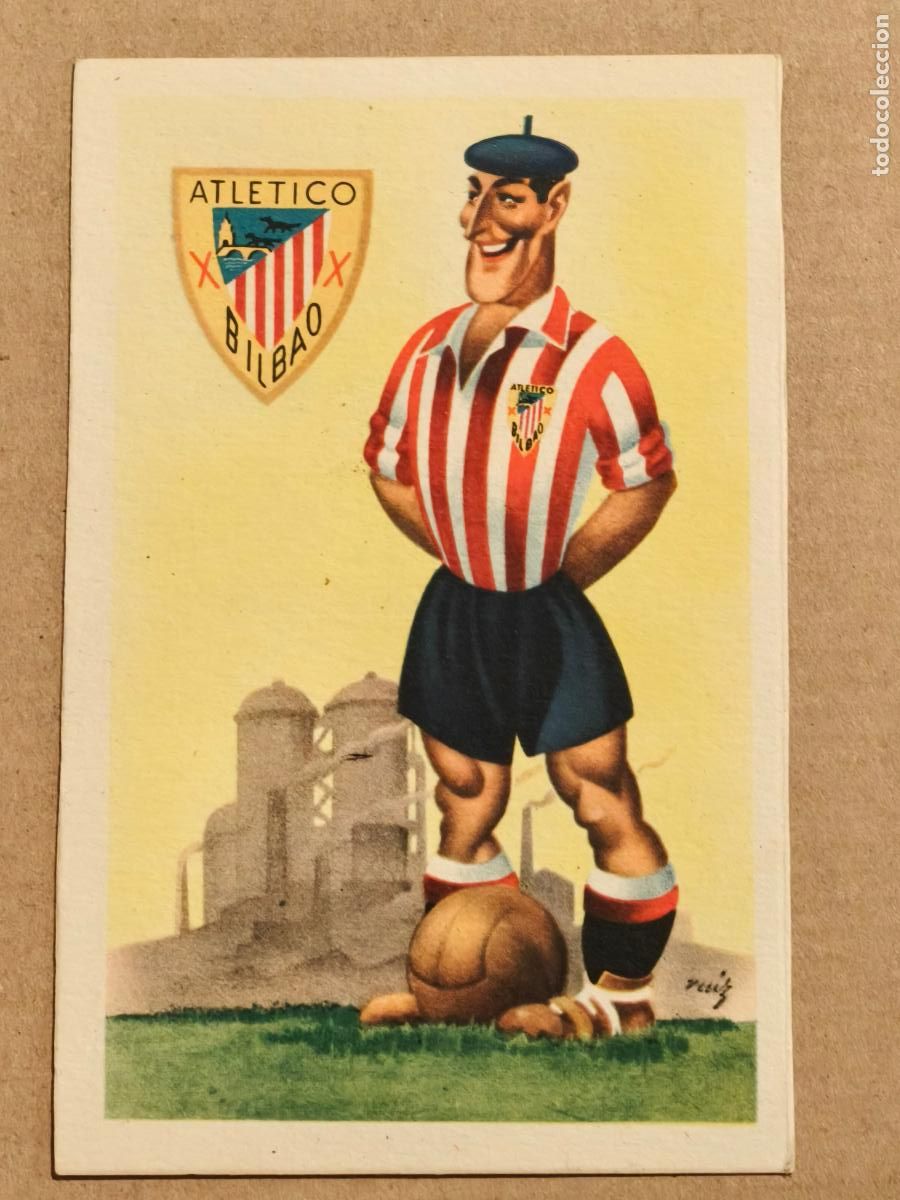 Coleccionismo deportivo: POSTAL ATL&Eacute;TICO BILBAO - Foto 1