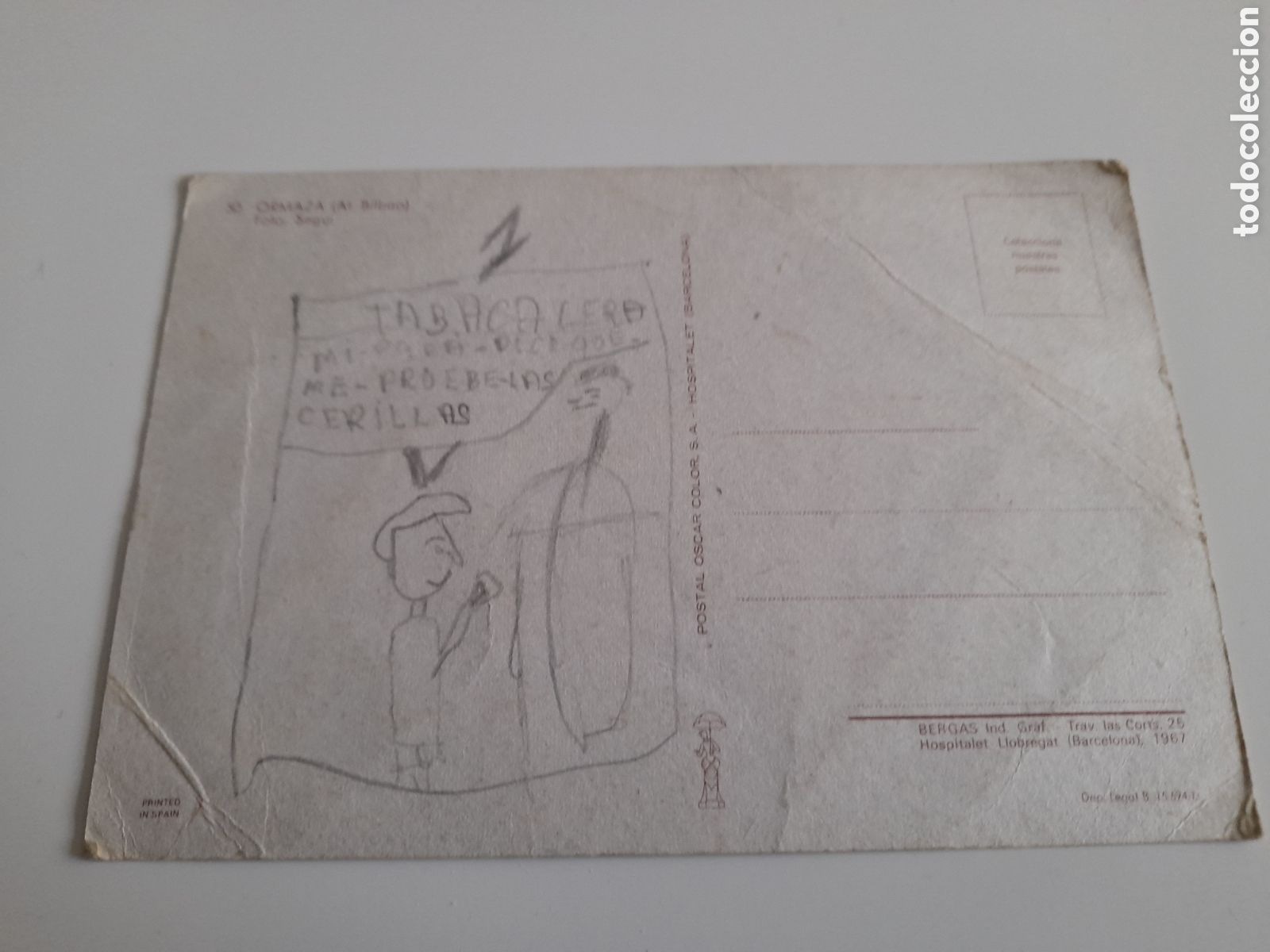 Coleccionismo deportivo: ANTIGUA POSTAL DE ORMAZA. ATHETIC DE BILBAO - Foto 2