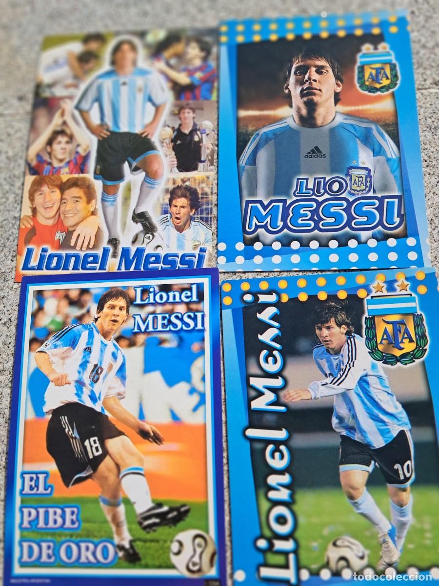 Coleccionismo deportivo: MESSI FOTOCROMOS Y FIGURA - Foto 1