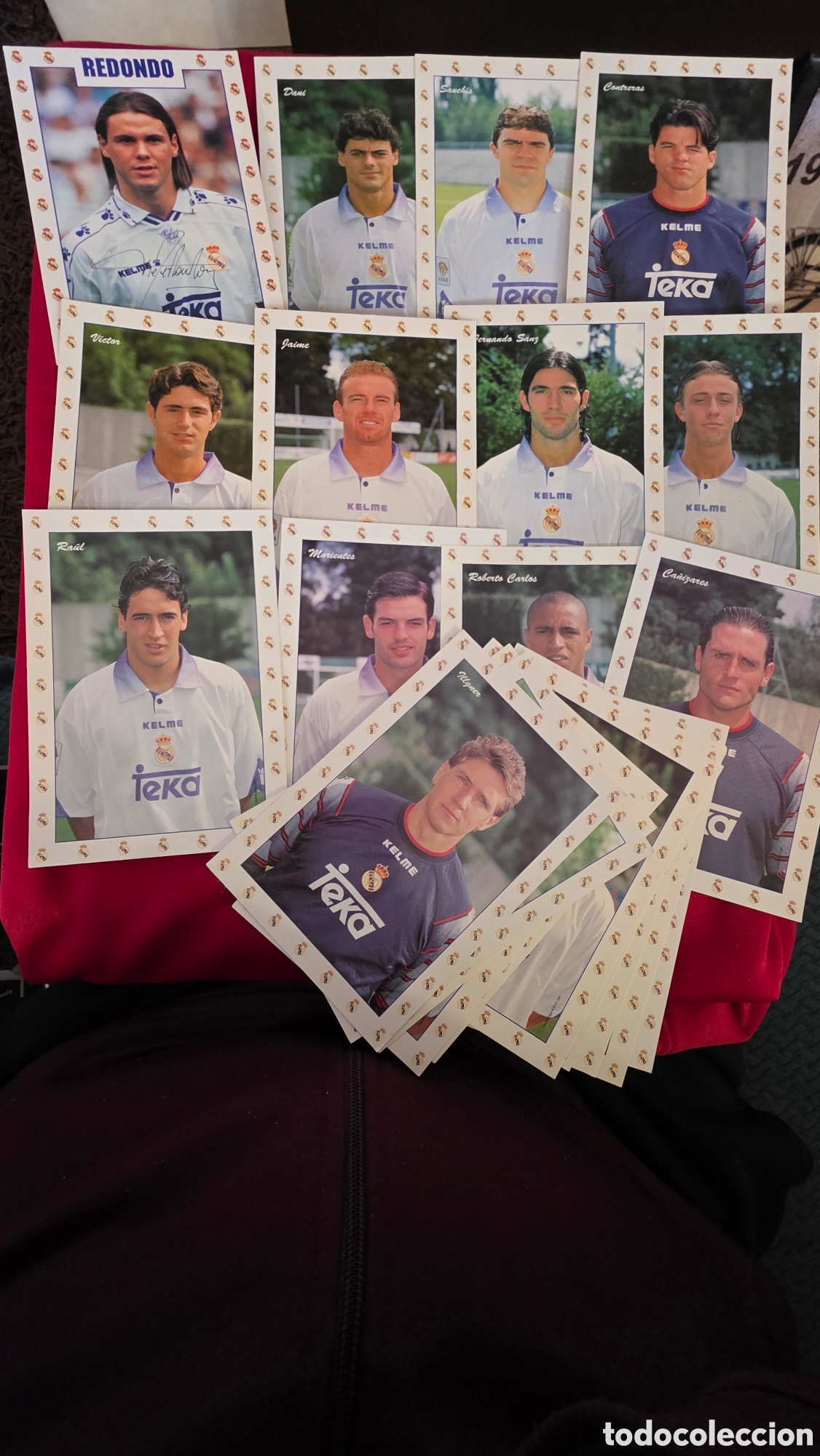 Coleccionismo deportivo: REAL MADRID, 24 FOTO POSTAL 1995