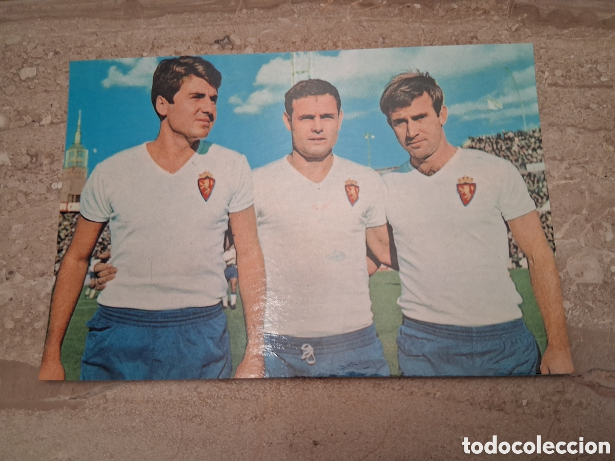 Coleccionismo deportivo: Postal R. Zaragoza Marcelino Villa Lapetra