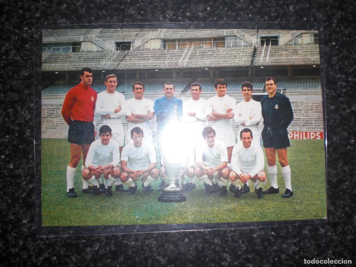 Coleccionismo deportivo: POSTAL REAL MADRID 1967/68
