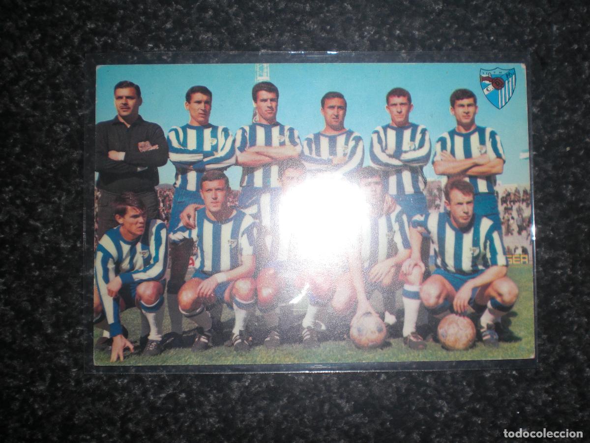 Coleccionismo deportivo: POSTAL CD M&Aacute;LAGA A&Ntilde;OS 60