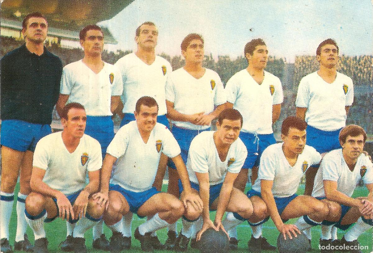Coleccionismo deportivo: POSTAL REAL ZARAGOZA A&Ntilde;OS 60