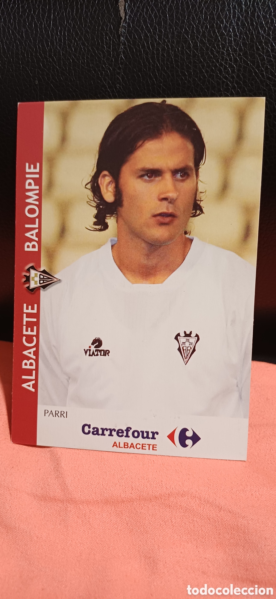 Coleccionismo deportivo: Postal PARRI - Albacete Balompi&eacute; - Foto 1