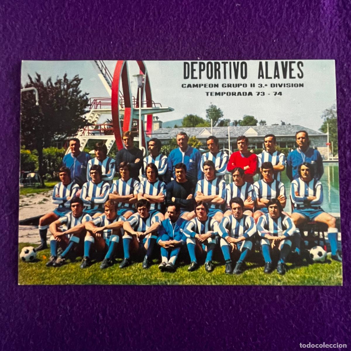 Coleccionismo deportivo: POSTAL VITORIA. DEPORTIVO ALAVES. 1973-74. EXCLUSIVAS LAR.