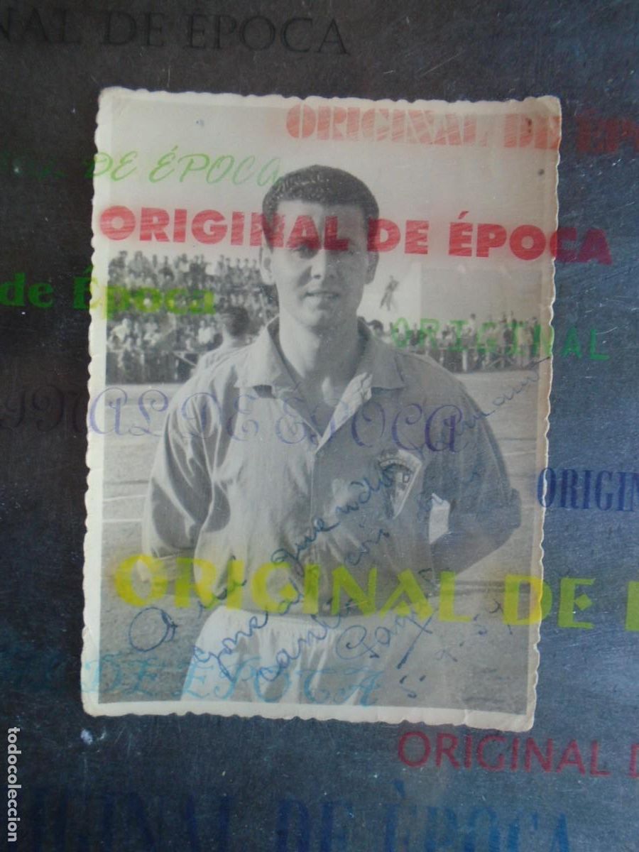 Coleccionismo deportivo: (F-260403)FOTOGRAFIA DEDICADA DE JUGADOR DEL C.D.SAN FERNANDO A&Ntilde;OS 50