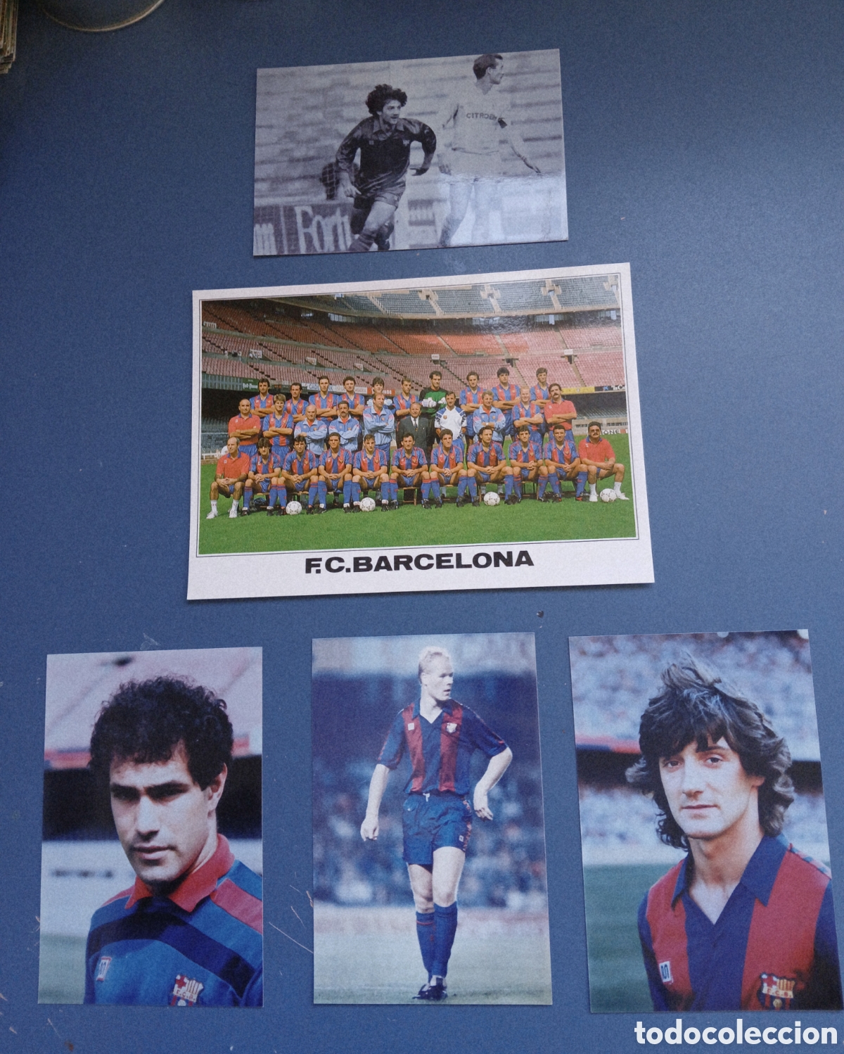Colecionismo desportivo: conjunto fotografias F.C Barcelona &rdquo;dream-team&rdquo; a&ntilde;os 90