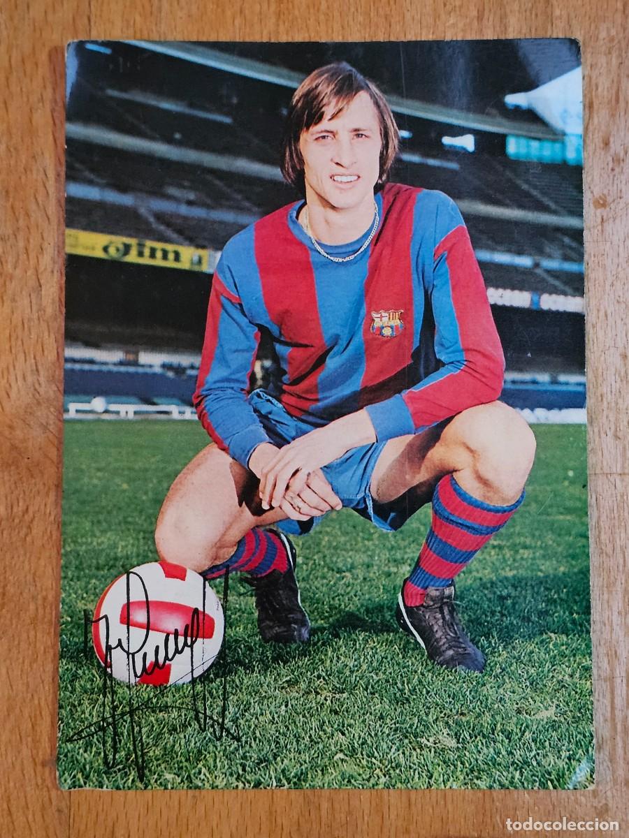 Coleccionismo deportivo: Postal Johan Cruyff - Bergas