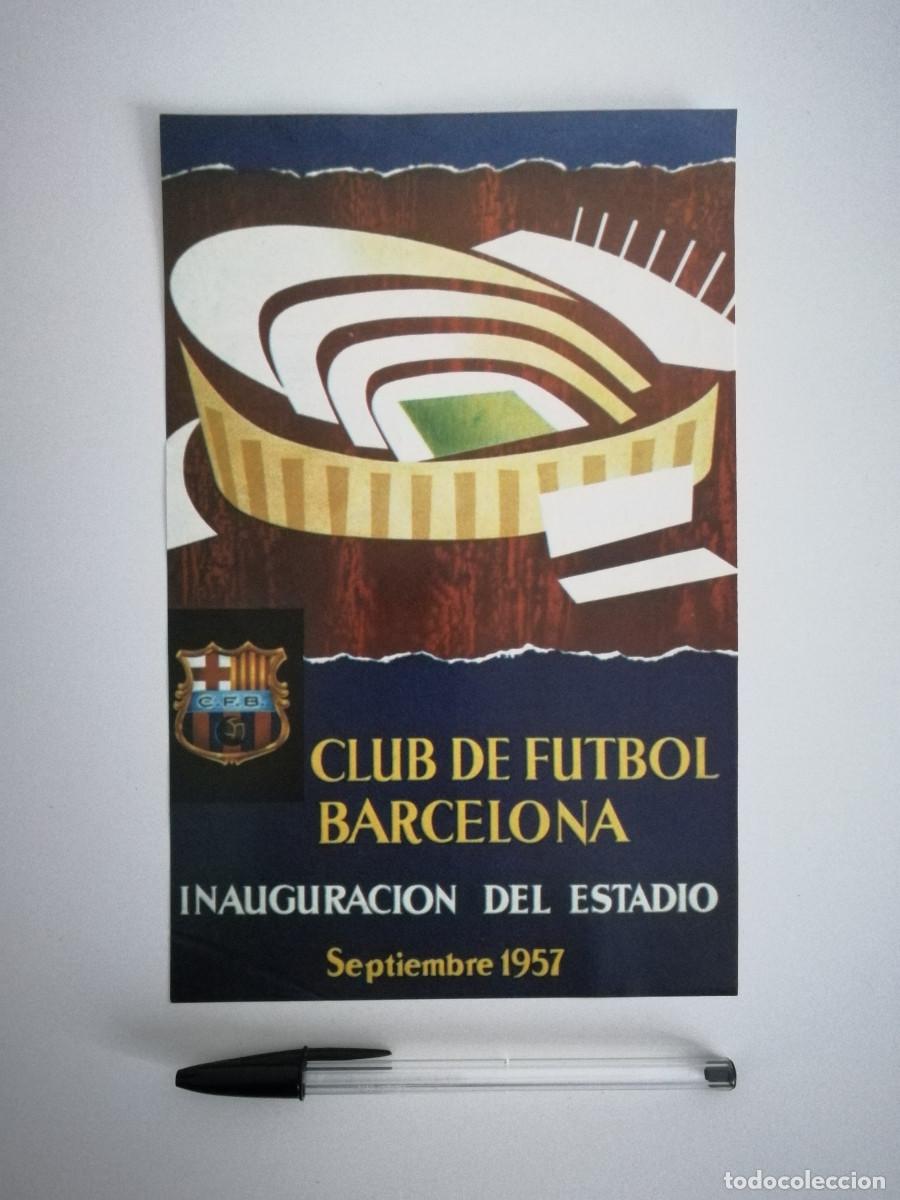 Coleccionismo deportivo: LAMINA COLECCIONABLE - FC BARCELONA - INAUGURACION DEL ESTADIO - FUTBOL - SEPTIEMBRE 1957