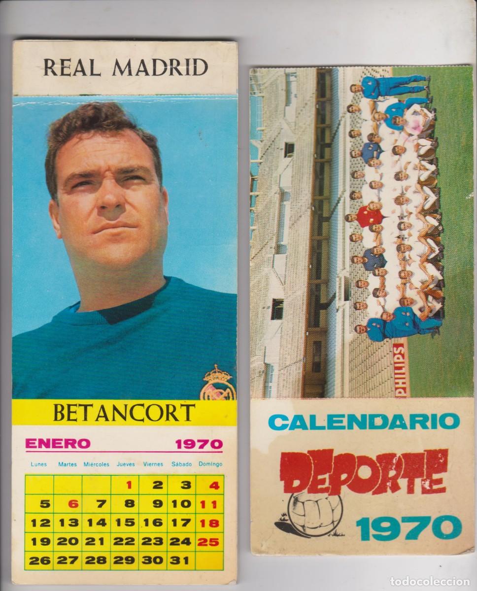 Coleccionismo deportivo: LOTE CALENDARIO FUTBOL ALMANAQUE 14 POSTALES PANORAMICAS REAL MADRID