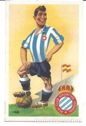 Coleccionismo deportivo: TARJETA POSTAL EQUIPOS DE FUTBOL SERIE A EDICIONES JUFRAN R C D ESPA&Ntilde;OL
