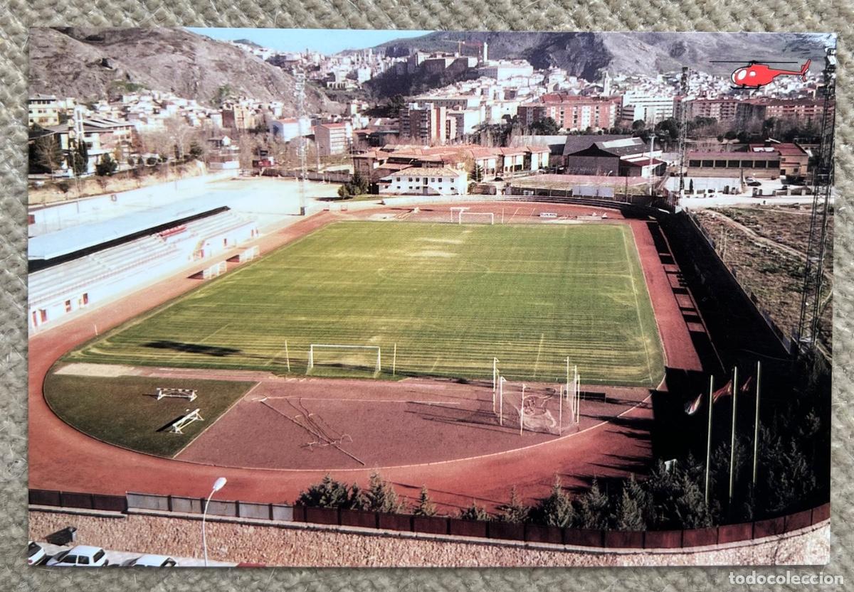 Coleccionismo deportivo: Postal campo de f&uacute;tbol La Fuensanta (Cuenca) - Balomp&eacute;dica Conquense