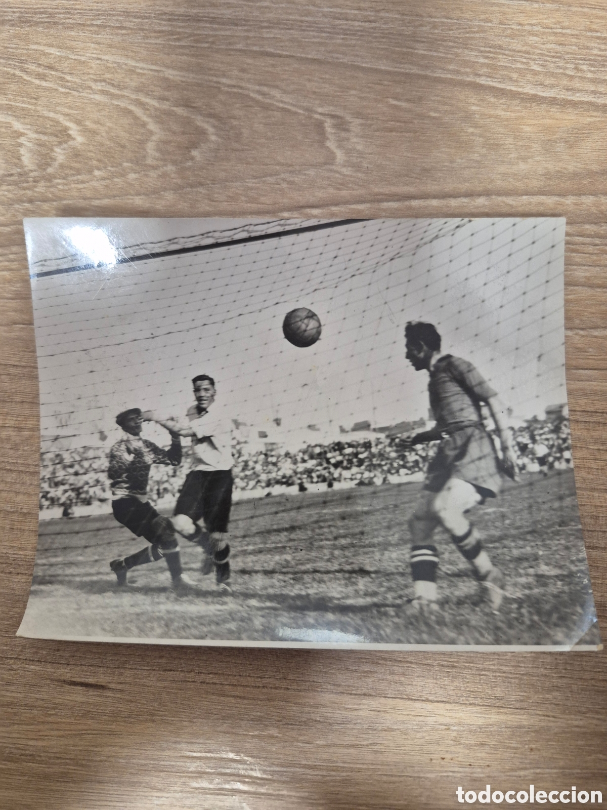 Coleccionismo deportivo: FOTOGRAFIA DE UN PARTIDO DEL CASTILLA - MUNICH