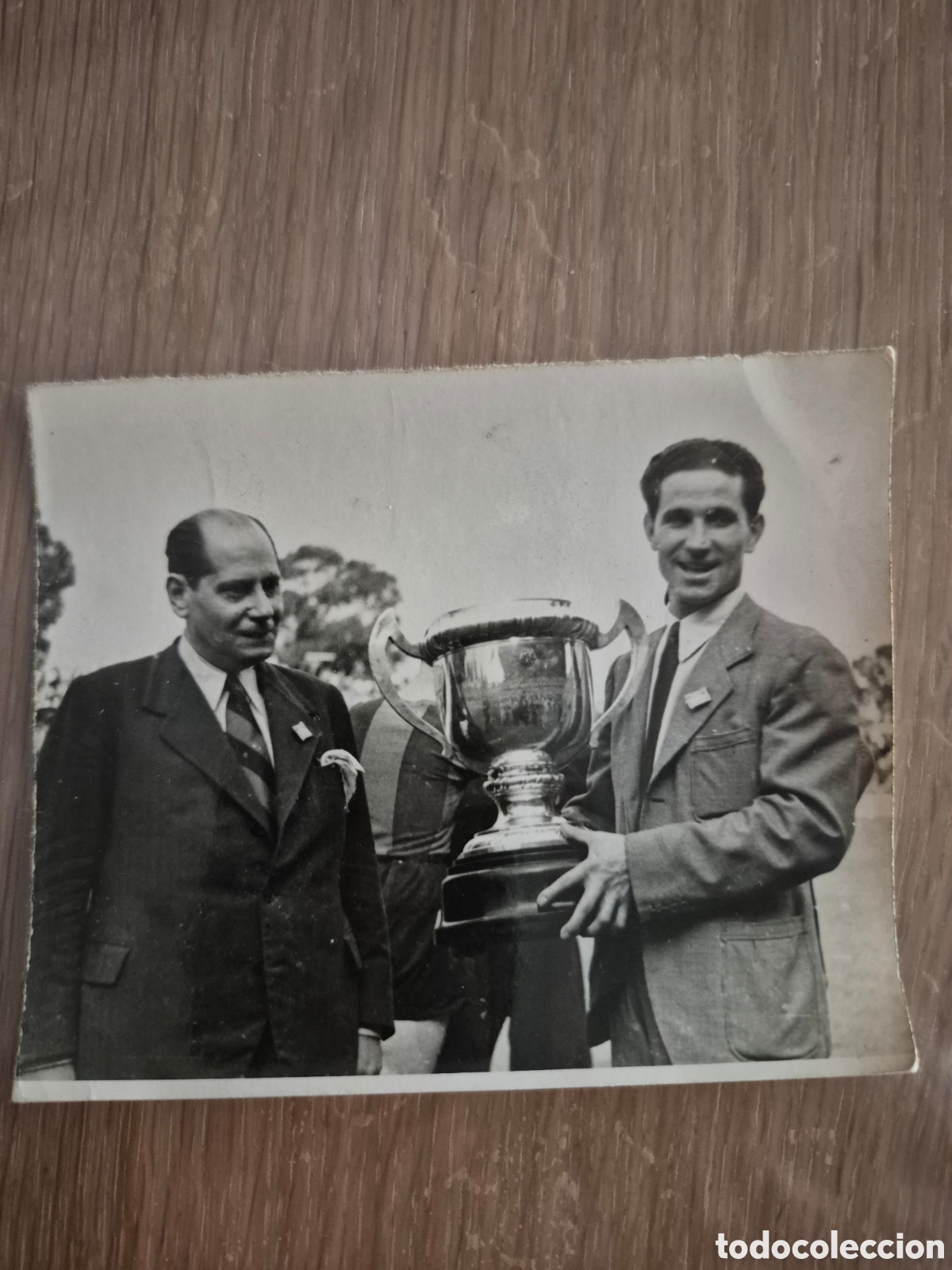 Coleccionismo deportivo: FOTOGRAFIA DEL PRESIDENTE DEL F.C.BARCELONA MIRO-SANZ y JOSEP SAMITIER