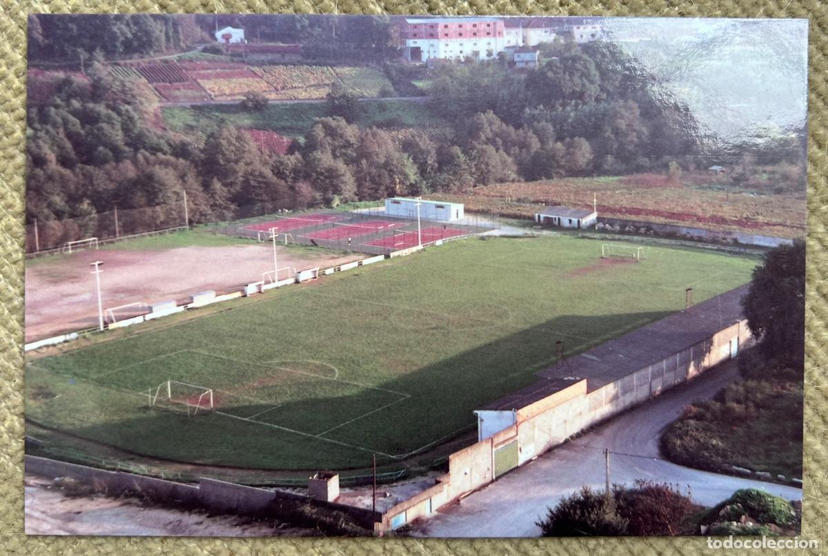 Coleccionismo deportivo: Postal estadio campo de f&uacute;tbol O Xestal - Rivadavia (Ourense)