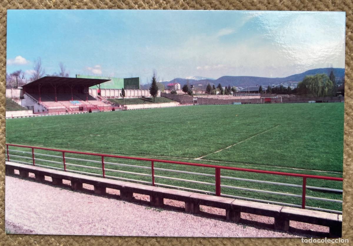 Coleccionismo deportivo: Postal campo de f&uacute;tbol Estadio Municipal - S. D. Fabero (Le&oacute;n)