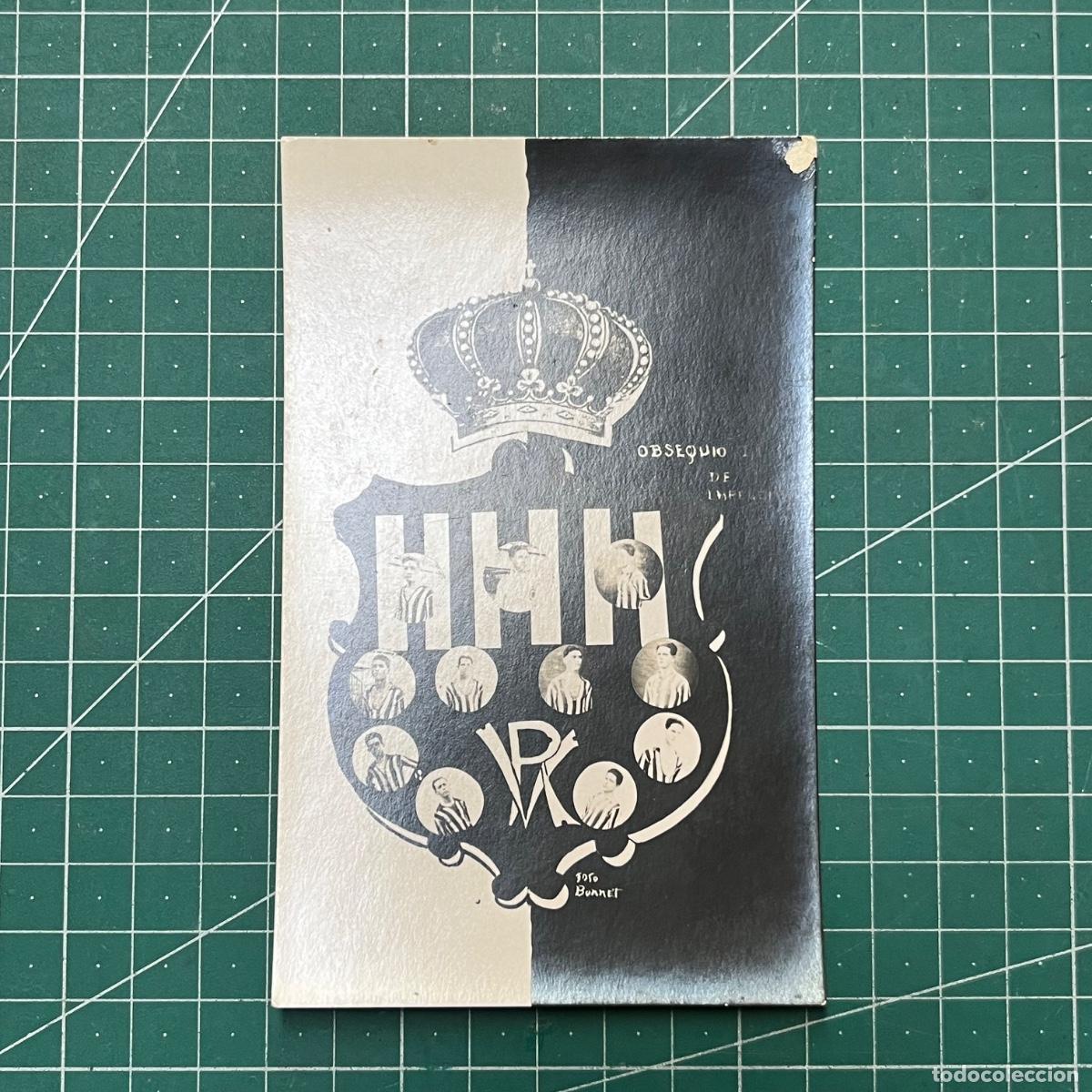 Coleccionismo deportivo: Postal del escudo del equipo de futbol del Real Victoria, editado por La Regenta