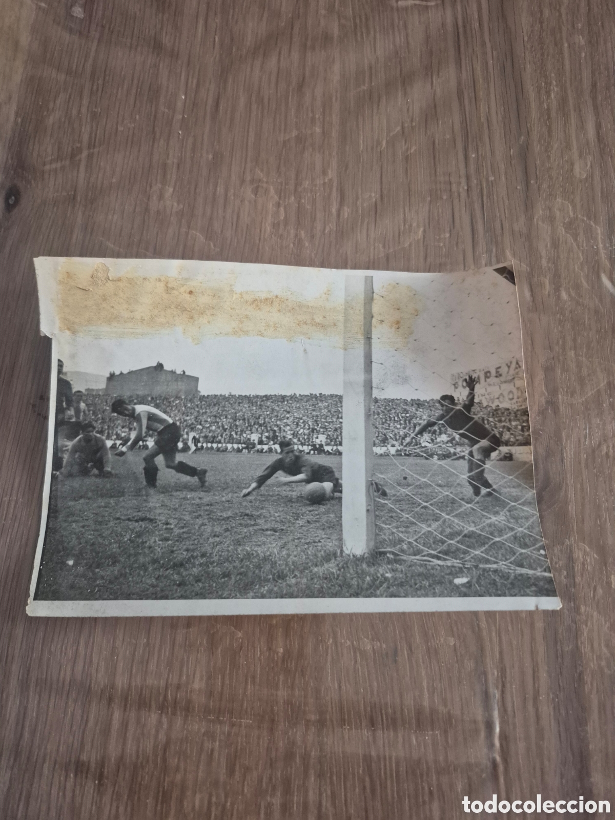 Coleccionismo deportivo: FOTOGRAFIA DE UNA JUGADA DE UN GOL , FOTOS CLARET GRAN TAMA&Ntilde;O