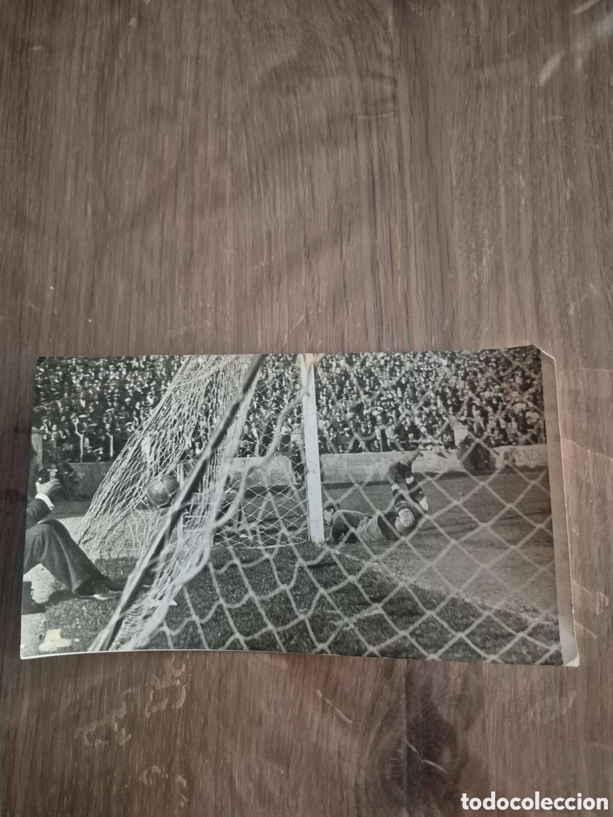 Coleccionismo deportivo: FOTOGRAFIA DE UN GOL , FOTOS CLARET DE TAMA&Ntilde;O GRANDE