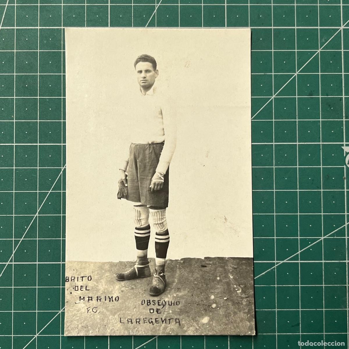 Coleccionismo deportivo: Postal de Brito del Marino futbol club, editado por La Regenta