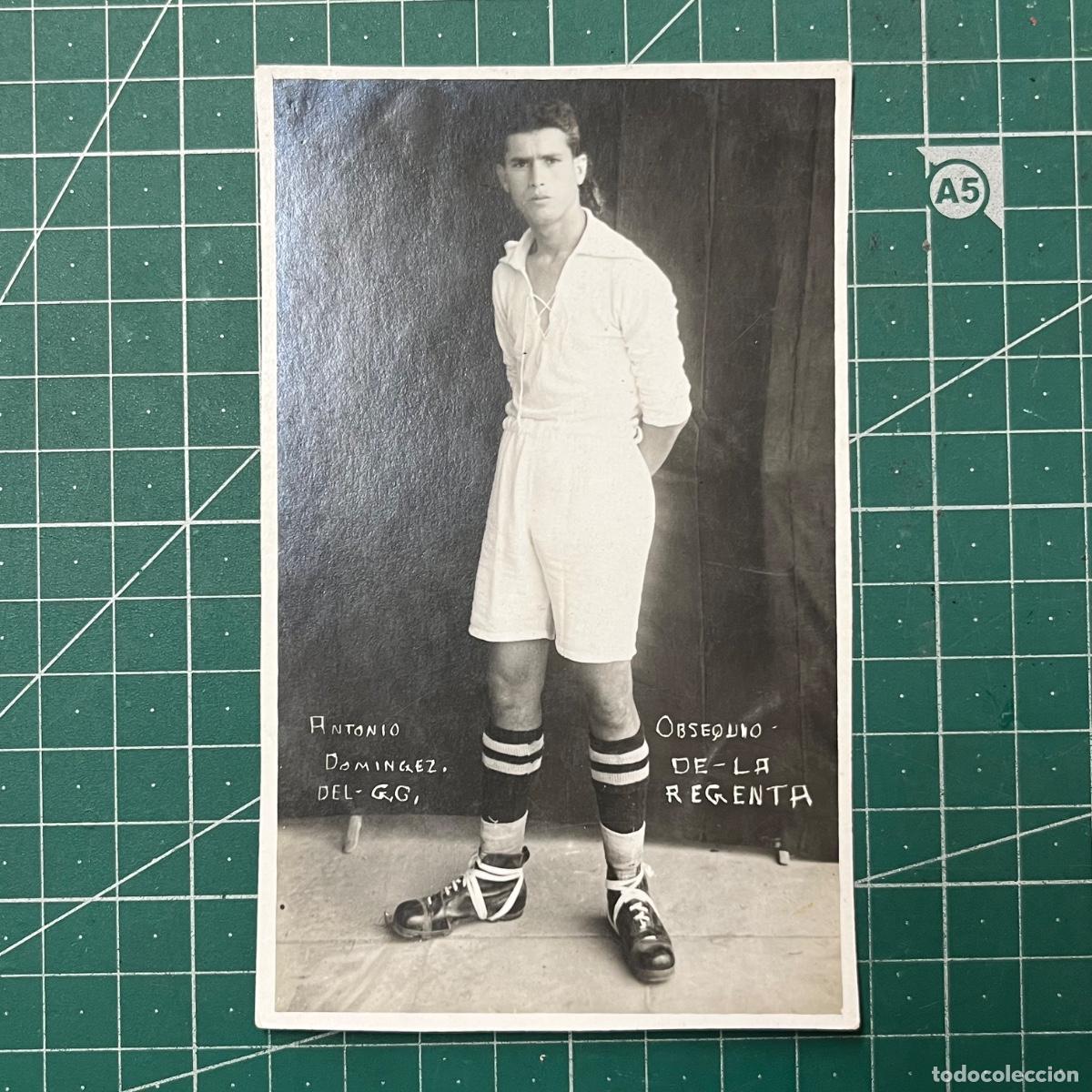 Coleccionismo deportivo: Postal de Antonio Dominguez del equipo de futbol Gran Canaria, editado por La Regenta