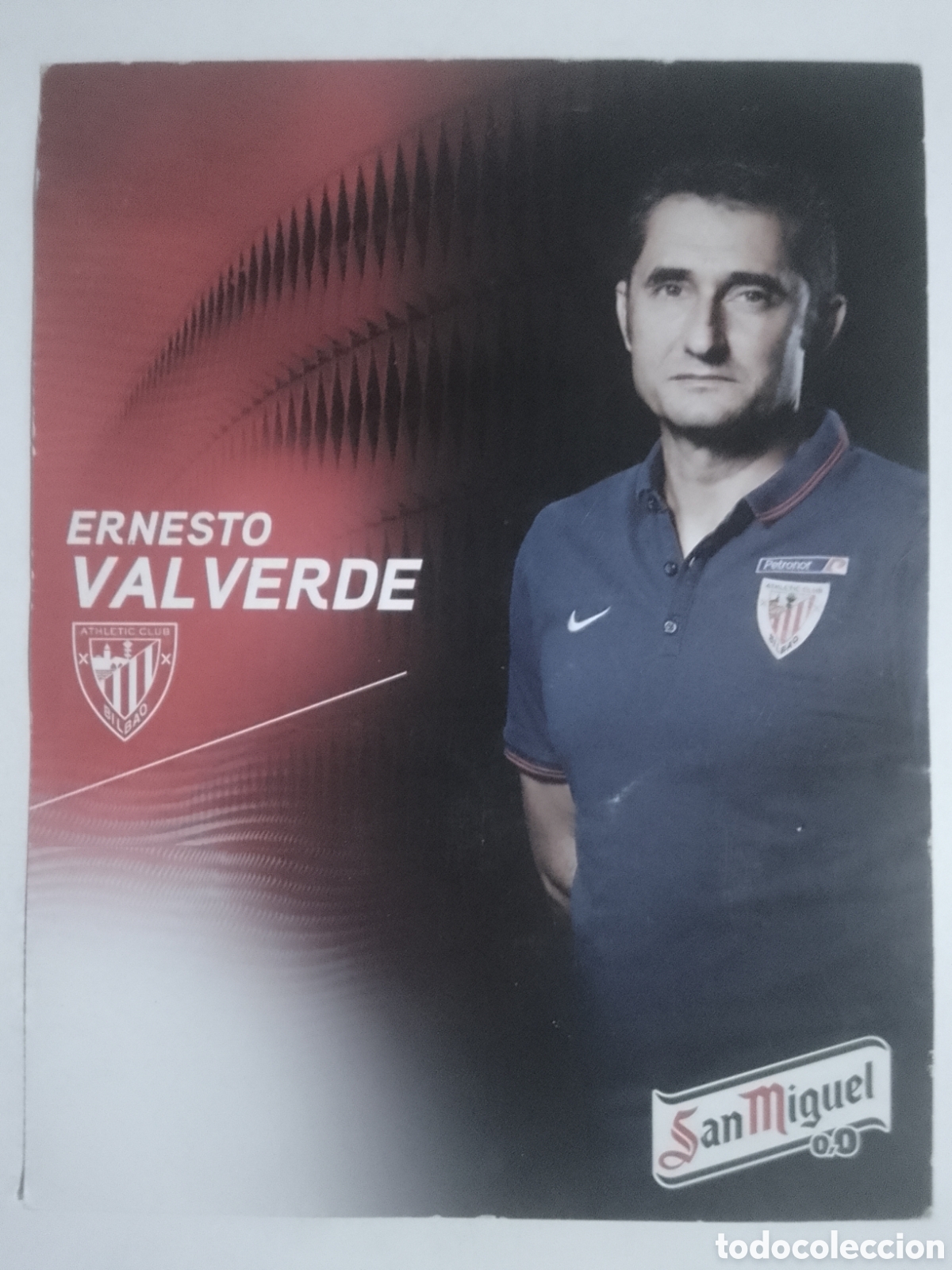 Coleccionismo deportivo: Postal Ernesto Valverde &bull; Athletic Club Bilbao.