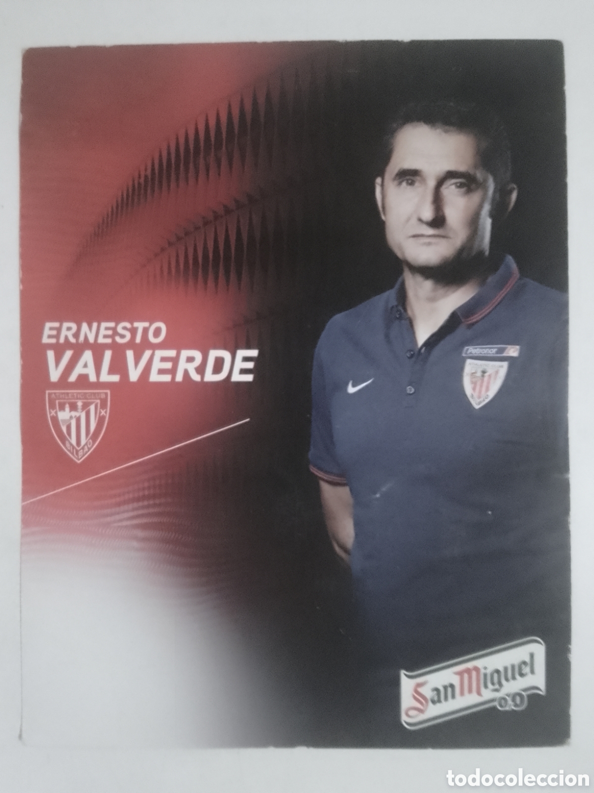 Coleccionismo deportivo: Postal Ernesto Valverde &bull; Athletic Club Bilbao.