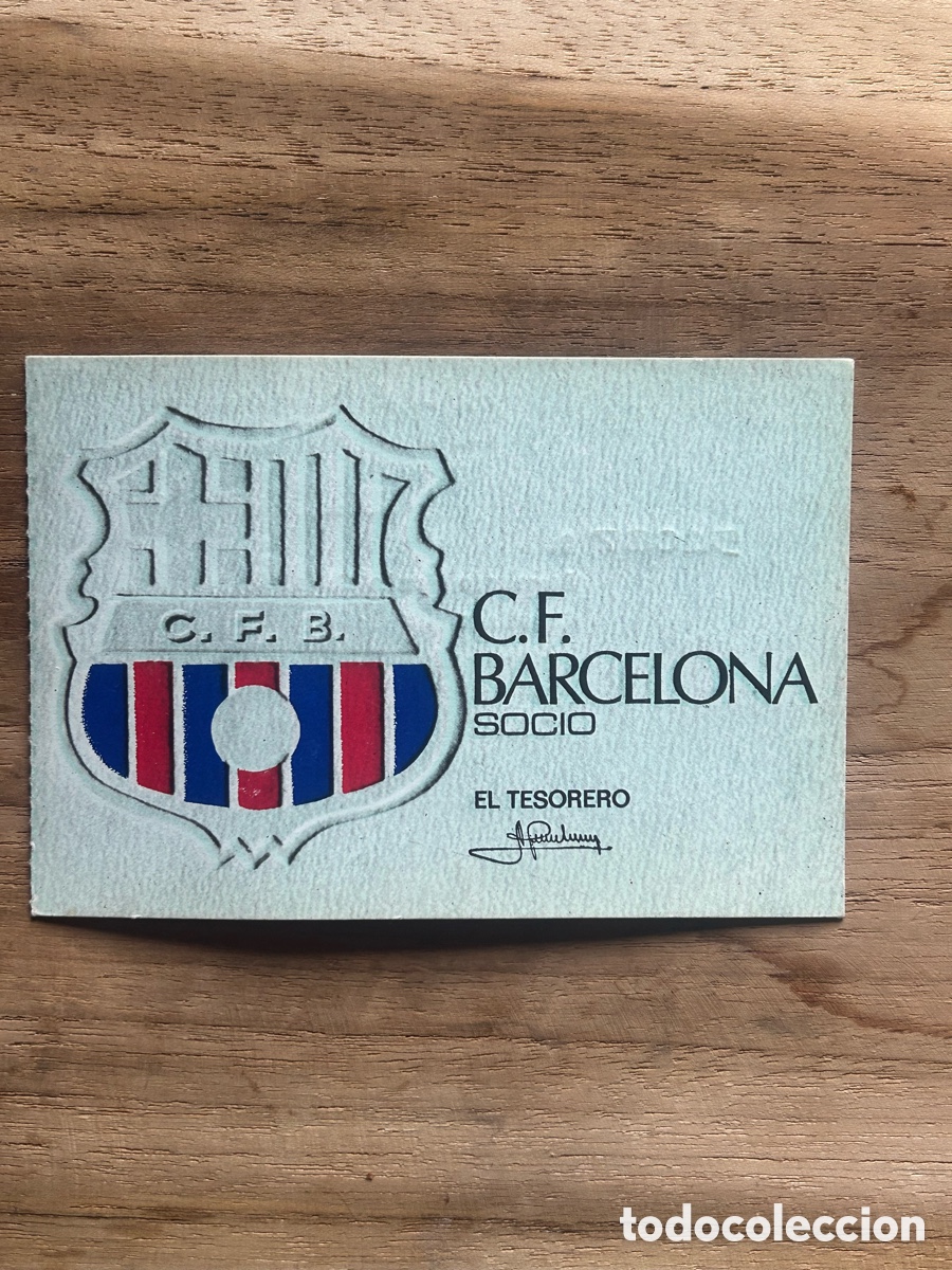 Coleccionismo deportivo: Ficha socio BAR&Ccedil;A 1972 - Foto 1