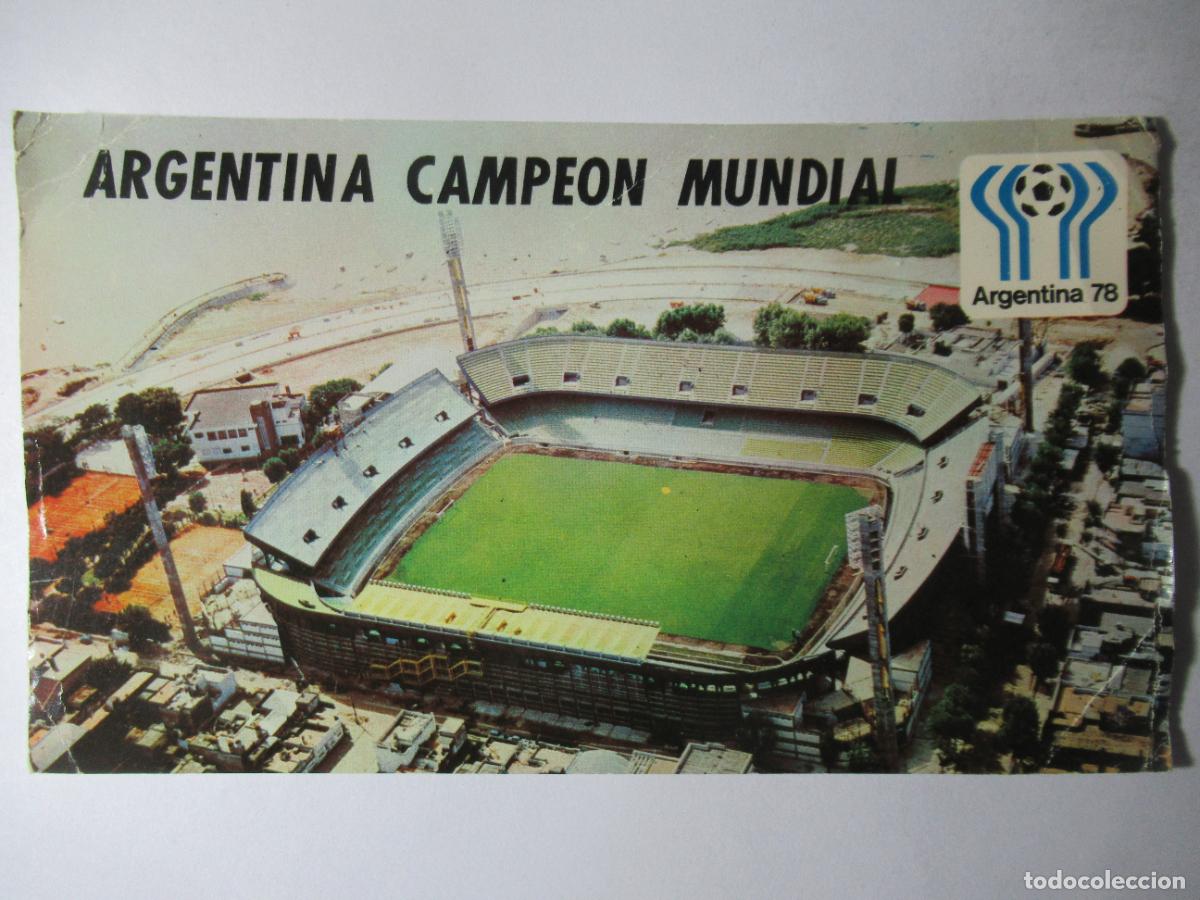Collectionnisme sportif: POSTAL ARGENTINA CAMPE&Oacute;N MUNDIAL - ARGENTINA 78 - EDICOLOR 18 X 10,4 CM. ESTADIO ROSARIO (SANTA FE)