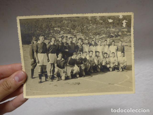 Coleccionismo deportivo: Antigua fotografia de futbol de 1944 de Espa&ntilde;a contra Alemania, La Junquera, II Guerra Mundial