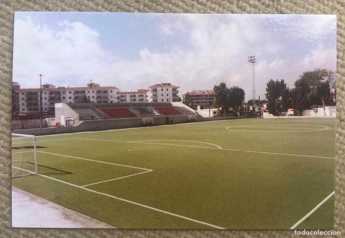 Coleccionismo deportivo: Postal estadio campo de f&uacute;tbol Camp Municipal D&rsquo;Esports - Blanes (Girona)