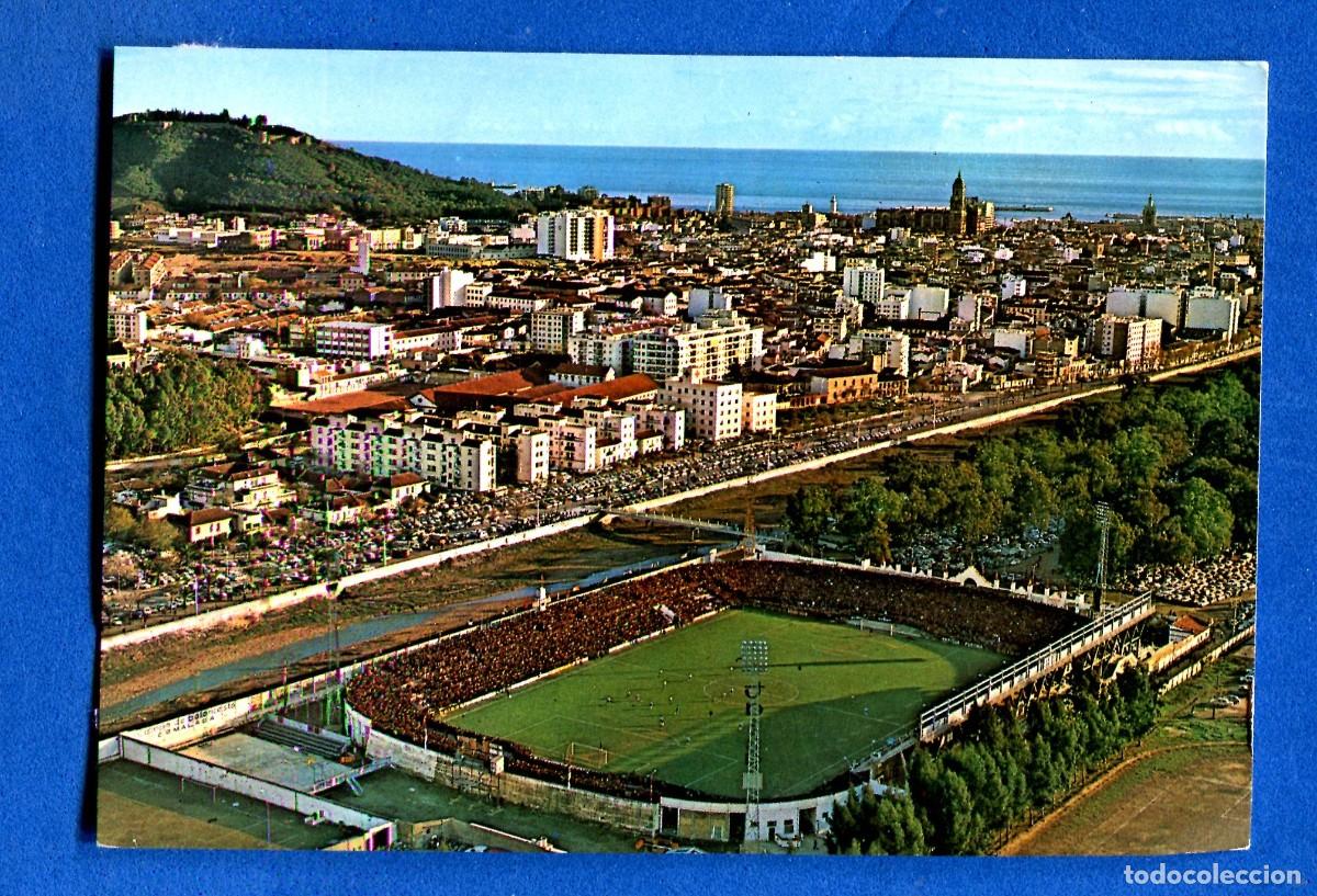 Collectionnisme sportif: POSTAL SIN CIRCULAR MALAGA CAMPO DE FUTBOL EDITA GARCIA GARRABELLA