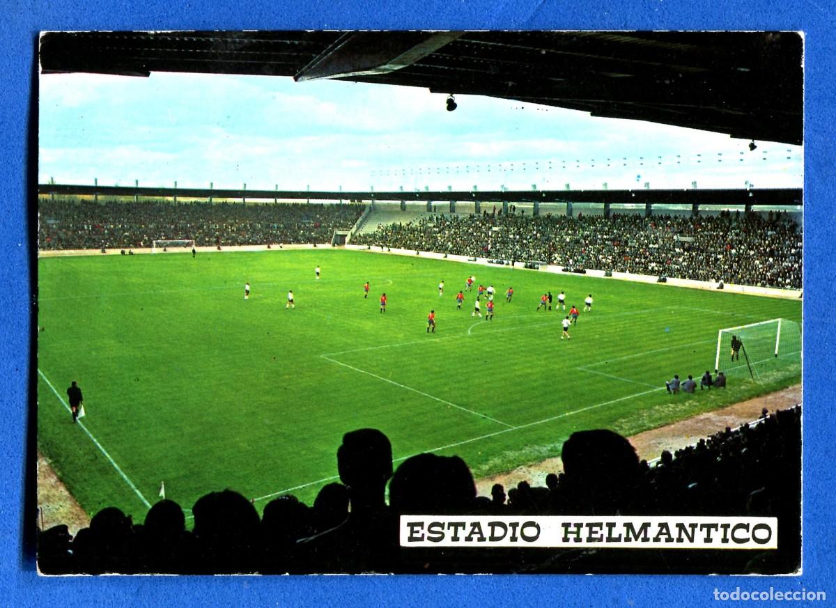 Coleccionismo deportivo: POSTAL SIN CIRCULAR SALAMANCA CAMPO FUTBOL DEL HELMANTICO EDITA SALVADOR BARRUECO