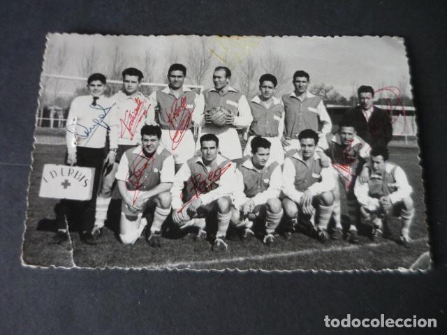Coleccionismo deportivo: MADRID CLUB DEPORTIVO URBIS POSTAL FOTOGRAFICA CON FIRMAS DE LOS JUGADORES