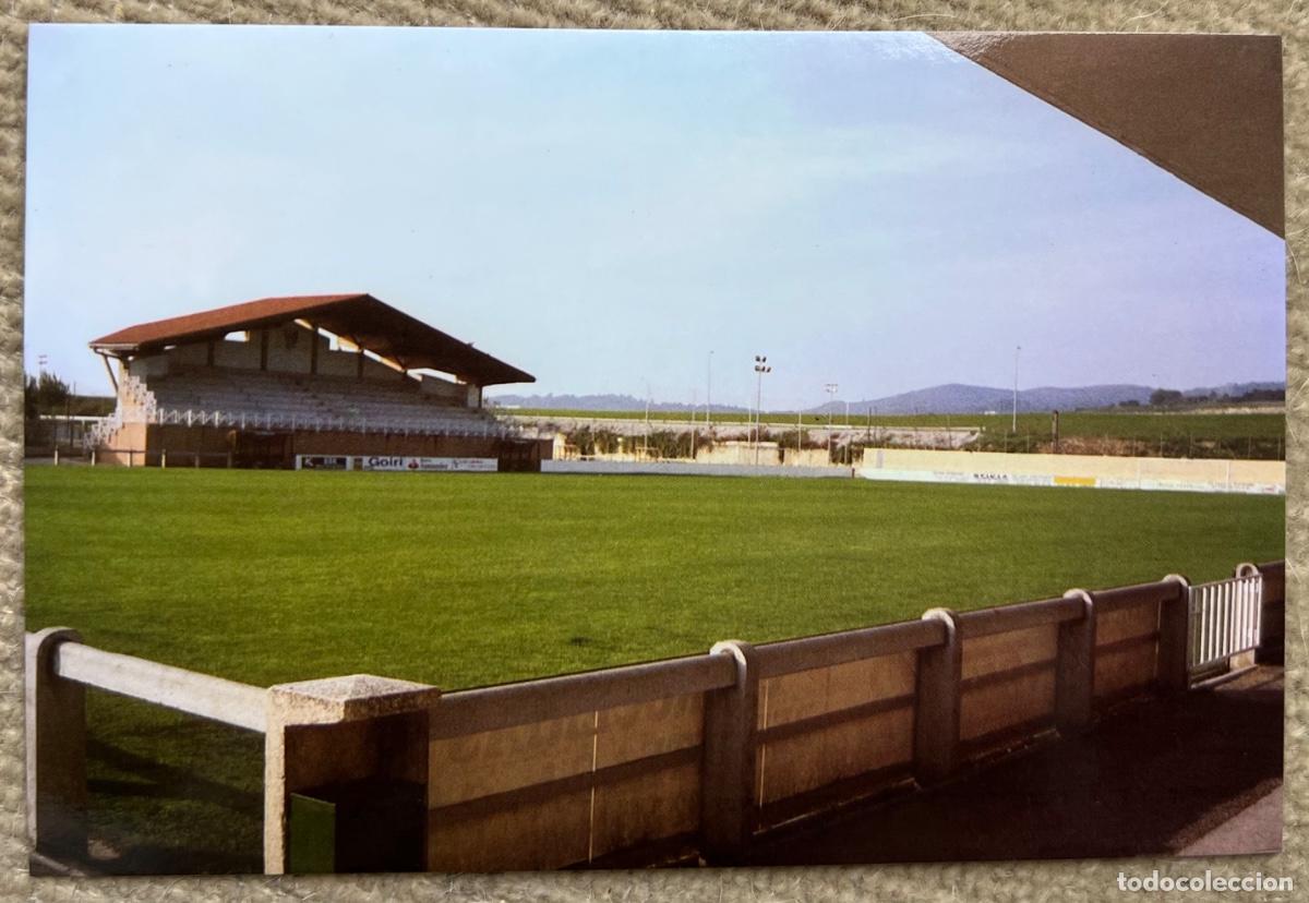 Coleccionismo deportivo: Postal estadio campo de f&uacute;tbol Basozabal - Sondika (Vizcaya)