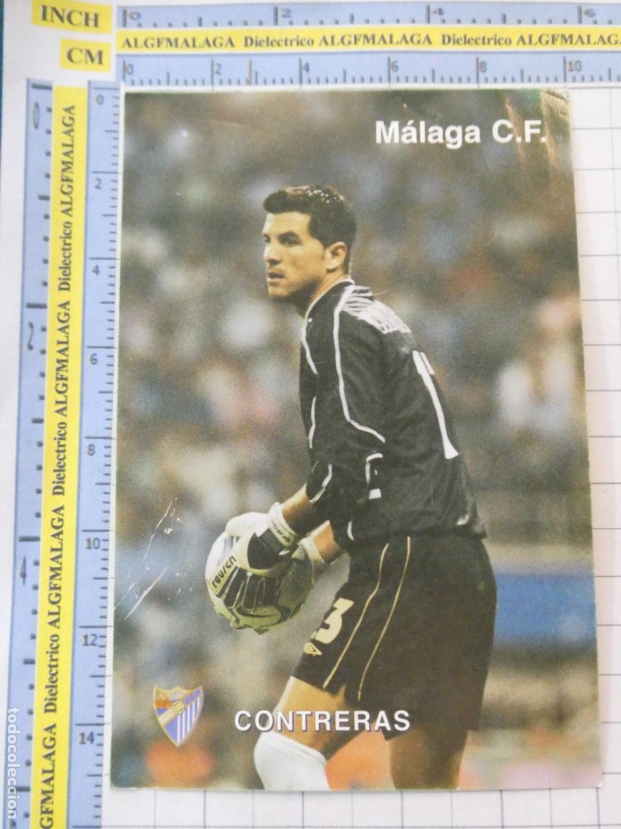 Coleccionismo deportivo: TARJETA FOTO POSTAL M&Aacute;LAGA CLUB DE F&Uacute;TBOL. PORTERO COQUE CONTRERAS. 2432