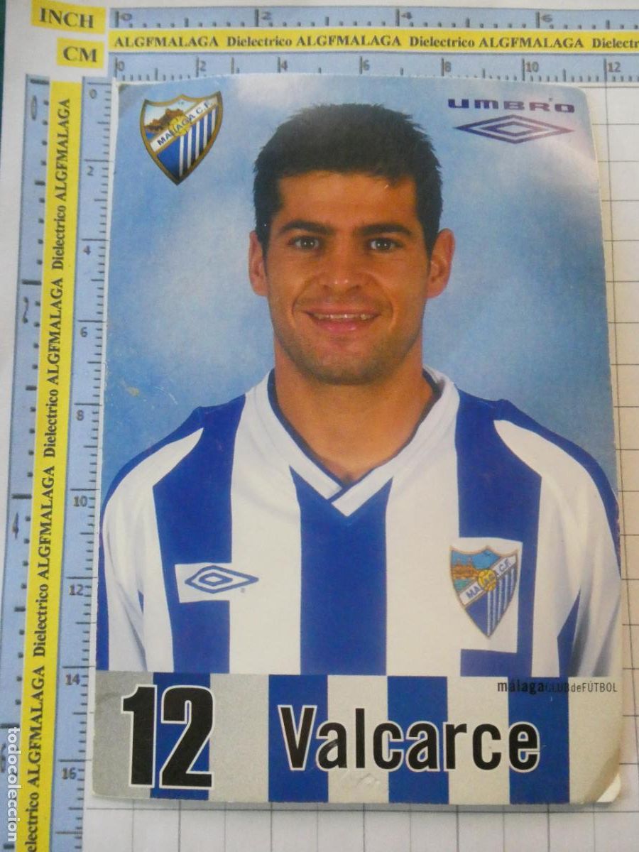 Coleccionismo deportivo: TARJETA FOTO POSTAL M&Aacute;LAGA CLUB DE F&Uacute;TBOL. VICENTE VALCARCE. 2435