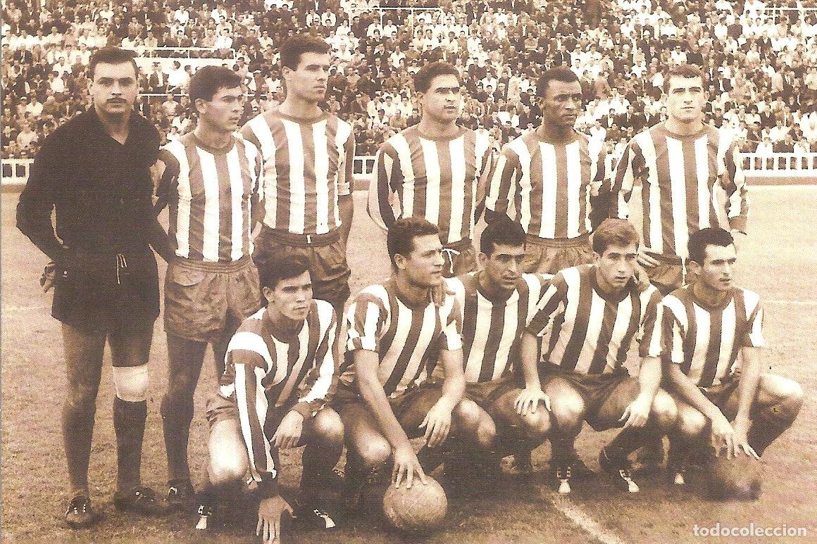 Coleccionismo deportivo: POSTAL FOTOGR&Aacute;FICA CD M&Aacute;LAGA 1964/65
