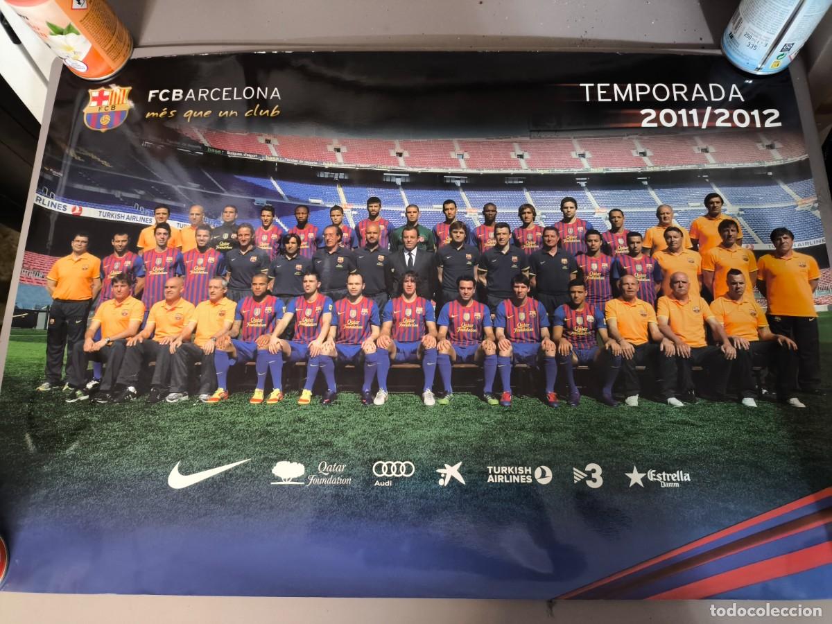 Coleccionismo deportivo: BAR&Ccedil;A - POSTER OFICIAL DEL FUTBOL CLUB BARCELONA TEMPORADA 2011/12 - NUEVO Y SIN DOBLAR - 67x46