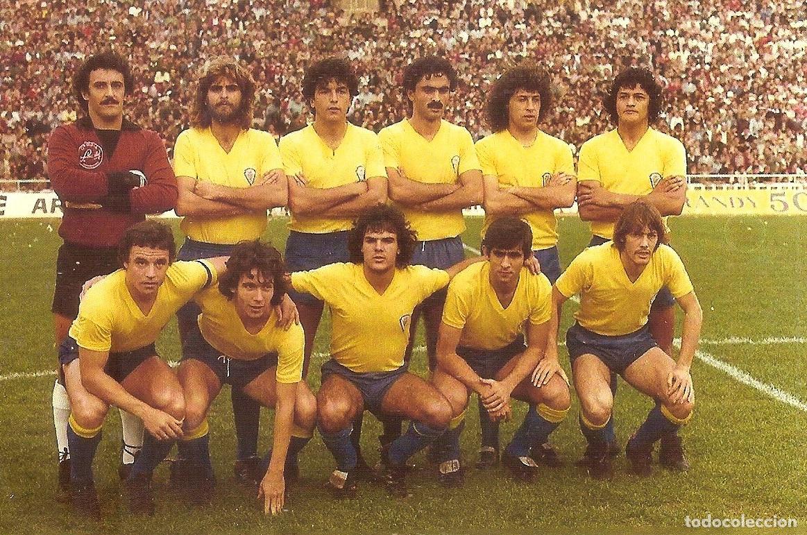 Coleccionismo deportivo: POSTAL FOTOGR&Aacute;FICA C&Aacute;DIZ CF TEMPORADA 1980/81