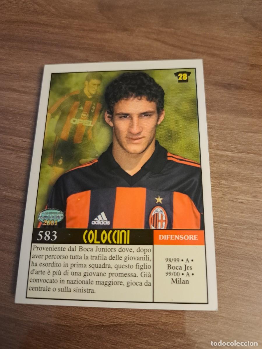 Coleccionismo deportivo: Atenci&oacute;n seguidores del Alav&eacute;s, At Madrid, Villarreal y Coru&ntilde;a. Card de Coloccini con el AC Milan