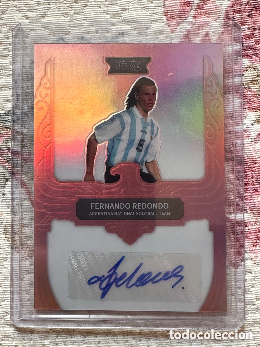 Coleccionismo deportivo: Cromo Fernando Redondo aut&oacute;grafo