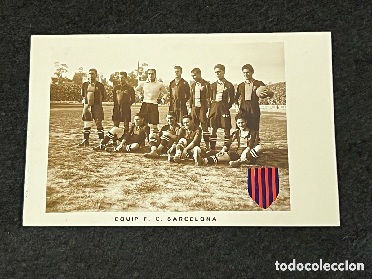 Coleccionismo deportivo: POSTAL FC BARCELONA TEMPORADA 1923-24 SAMITIER ALCANTARA PIERA PLATKO FUTBOL BAR&Ccedil;A