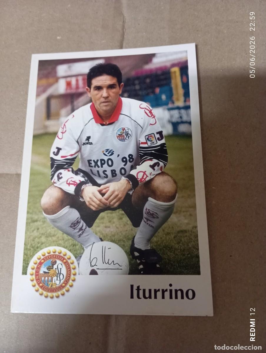 Coleccionismo deportivo: POSTAL ITURRINO DEPORTIVA SALAMANCA REAL SOCIEDAD DE FUTBOL