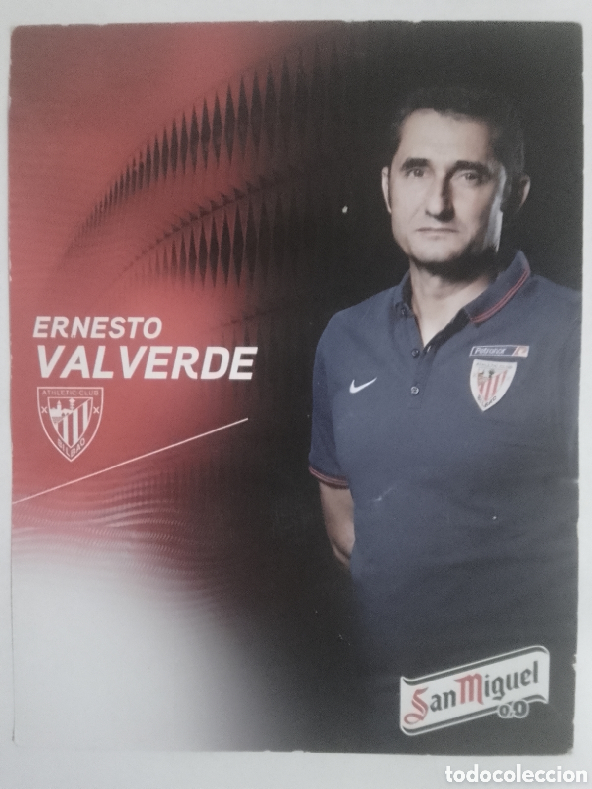 Coleccionismo deportivo: Postal Ernesto Valverde &bull; Athletic Club.