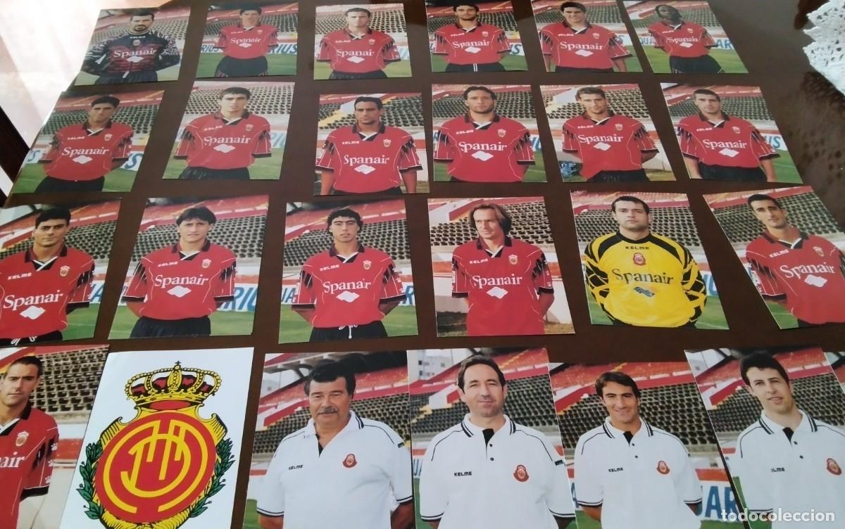 Coleccionismo deportivo: R.C.D. MALLORCA 26 FOTO POSTALES DE LA MITICA PLANTILLA TEMP.1997-99 , ROA , IVAN CAMPO ,DANI ETC...