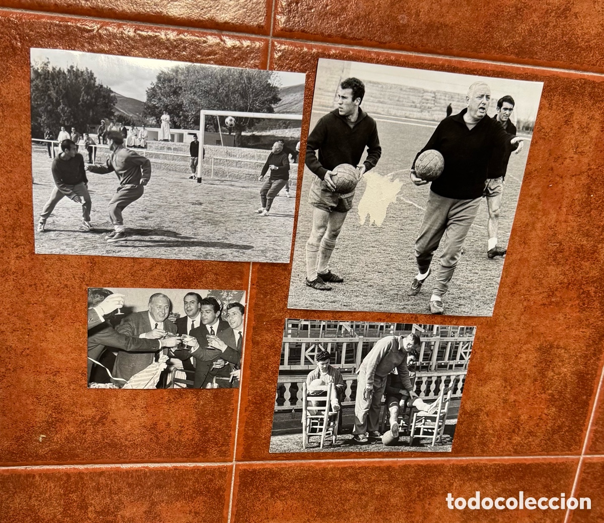 Coleccionismo deportivo: FOTOGRAF&Iacute;AS ORIGINALES DE PRENSA DEL ENTRENADOR BALMANYA